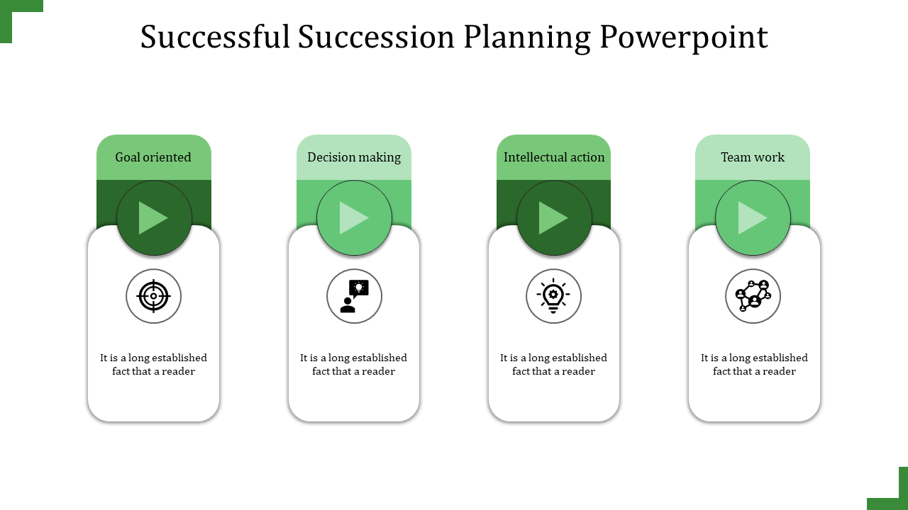 succession planning powerpoint-4-green